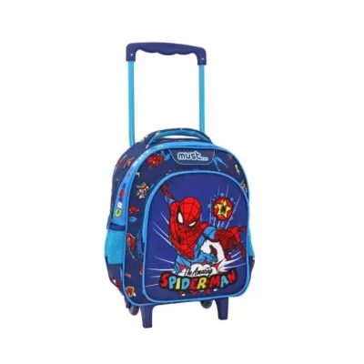 Kindergarten Trolley Backpack Spiderman The Amazing Must 2 Cases