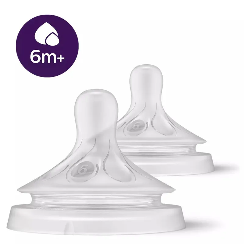 Philips Avent Natural Response Anti-colic teats with Flow 6 teats