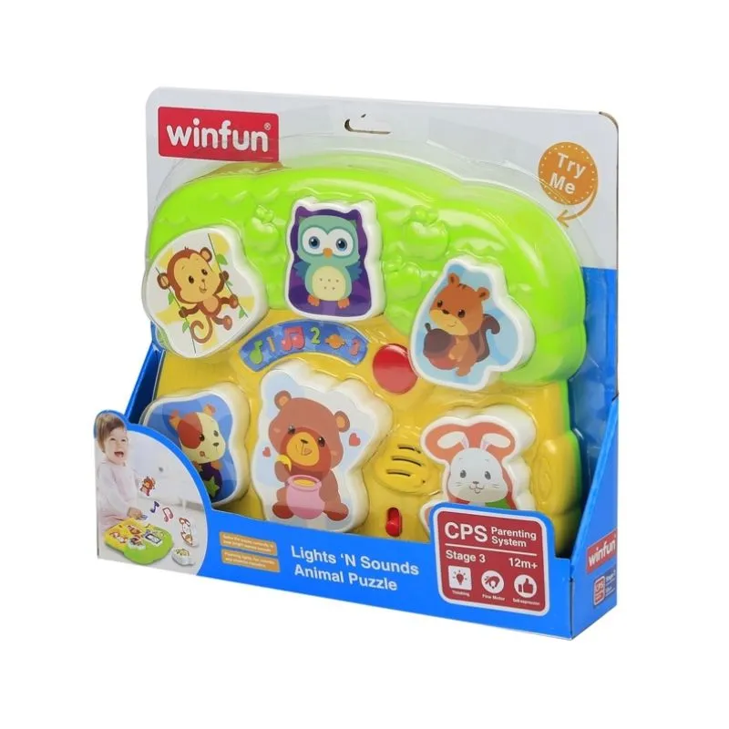 Winfun Lights 'N Sounds Animal Puzzle