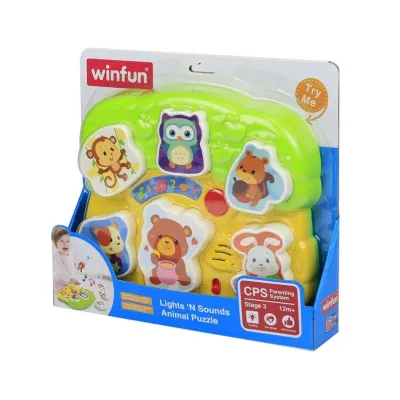 Winfun Lights 'N Sounds Animal Puzzle