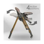 Bebestars High chair-Swing Nuovo 2in1 Mocha