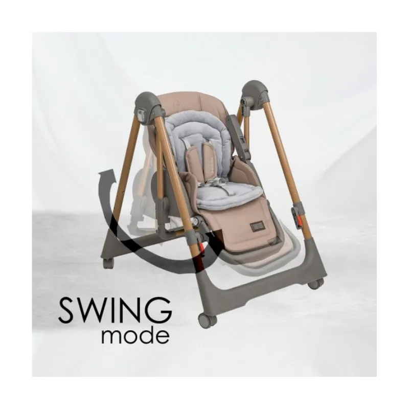 Bebestars High chair-Swing Nuovo 2in1 Mocha