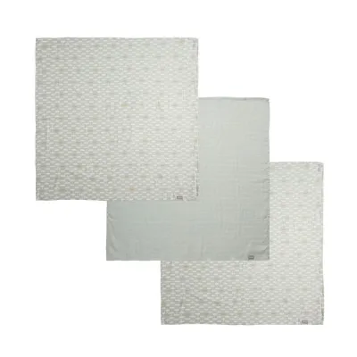 Bebe-jou Muslin towel 70x70 cm 3 pcs. Riverside