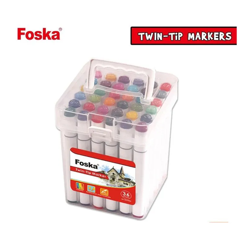 Twin-tip Marker FOSKA - 36 colors