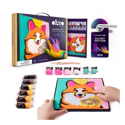 Coloring with clay set by numbers ТМ ОКТО 29*29 cm Fox
