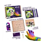 Coloring with clay set by numbers ТМ ОКТО 29*29 cm Panda