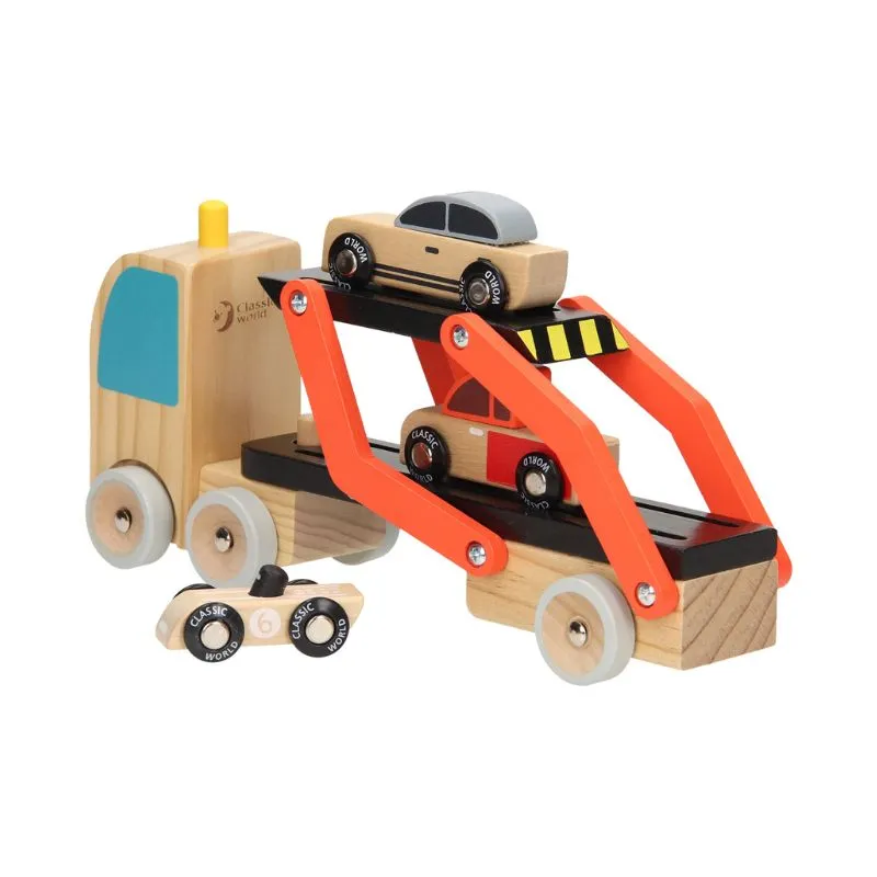 Classic World Toys Car Transporter with Cars