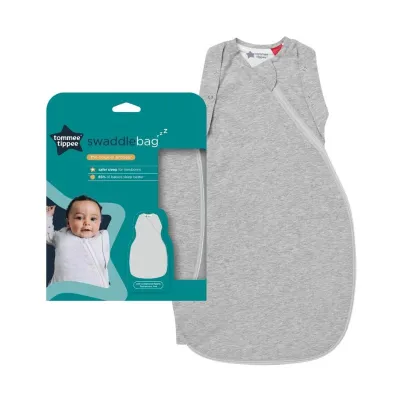 Tommee Tippee The Original Grobag Sky Grey Marl Swaddlebag 1.0Tog 3-6M