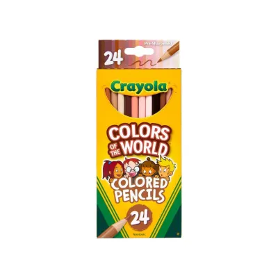Crayola Colors of the World Skin Tone Colored Pencils, 24 Count