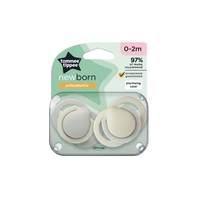 Tommee Tippee Newborn Soother 0-2m – Grey