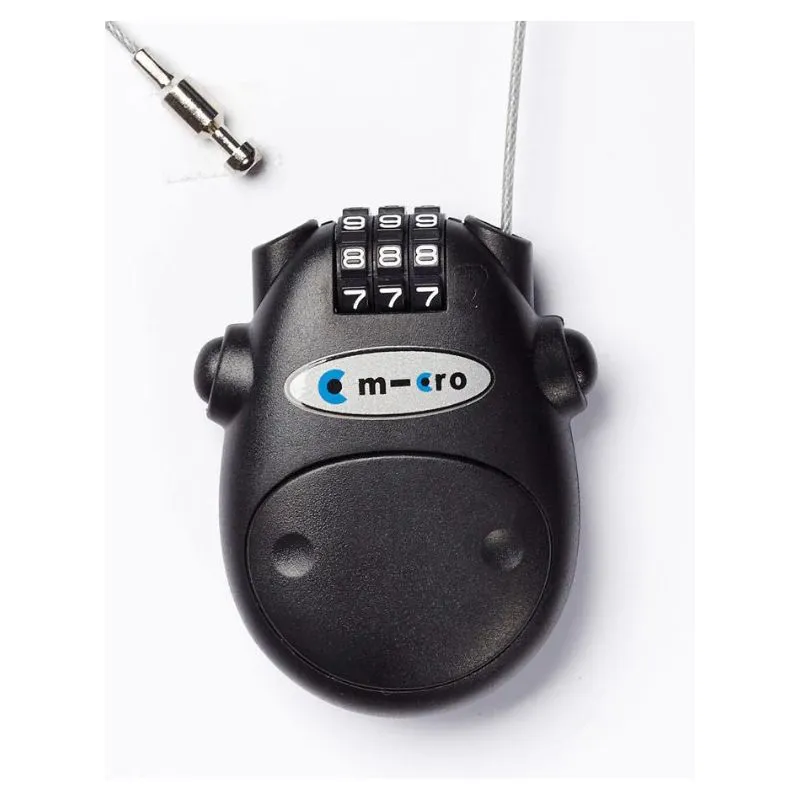 Micro Cable Lock Black
