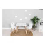 FreeOn Wooden table with chairs Athena, white