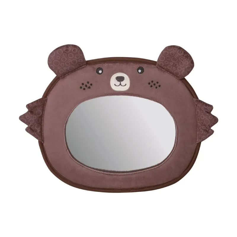 FreeOn Car mirror Plush  Animals, brown