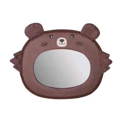 FreeOn Car mirror Plush  Animals, brown