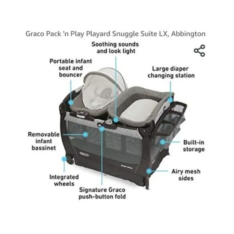 Graco Travel Cot Pack 'n Play Travel Dome LX