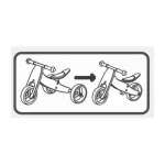 FreeOn Wooden tricycle and balance bike 2in1, Rider