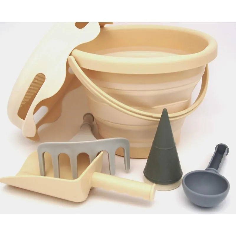 CompacToys 7in1 Sand Toys - sand toy 7 pieces beige