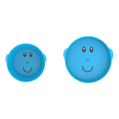 Matchstick Monkey Monkey Plate & Bowl - Blue