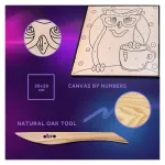 Coloring with clay set by numbers ТМ ОКТО 29*29 cm Owl 20003