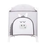 FreeOn Travel Cot 1 Level Balloon Zebra Grey