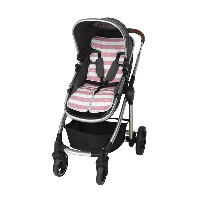 FreeOn Universal 3D Mesh Anti-Sweat Cover For Strollers, Pink/White
