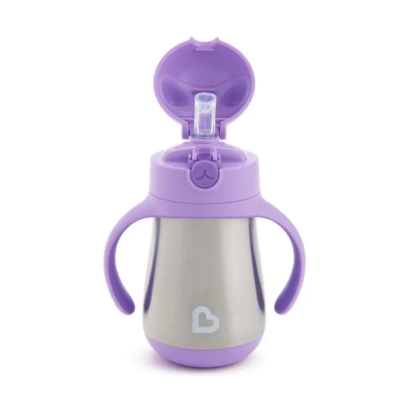 Munchkin Thermos 237ml With Straw Cool Cat