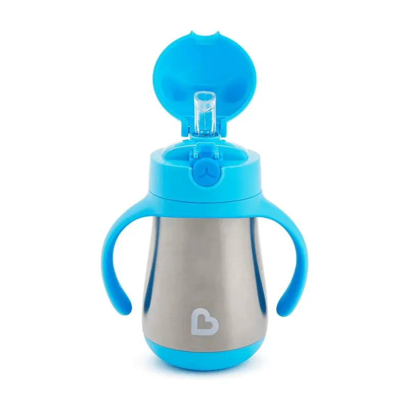 Munchkin Thermos 237ml With Straw Cool Cat