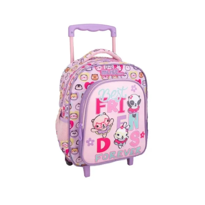 Kindergarten Trolley Bag Must Best Friends with 2 cases