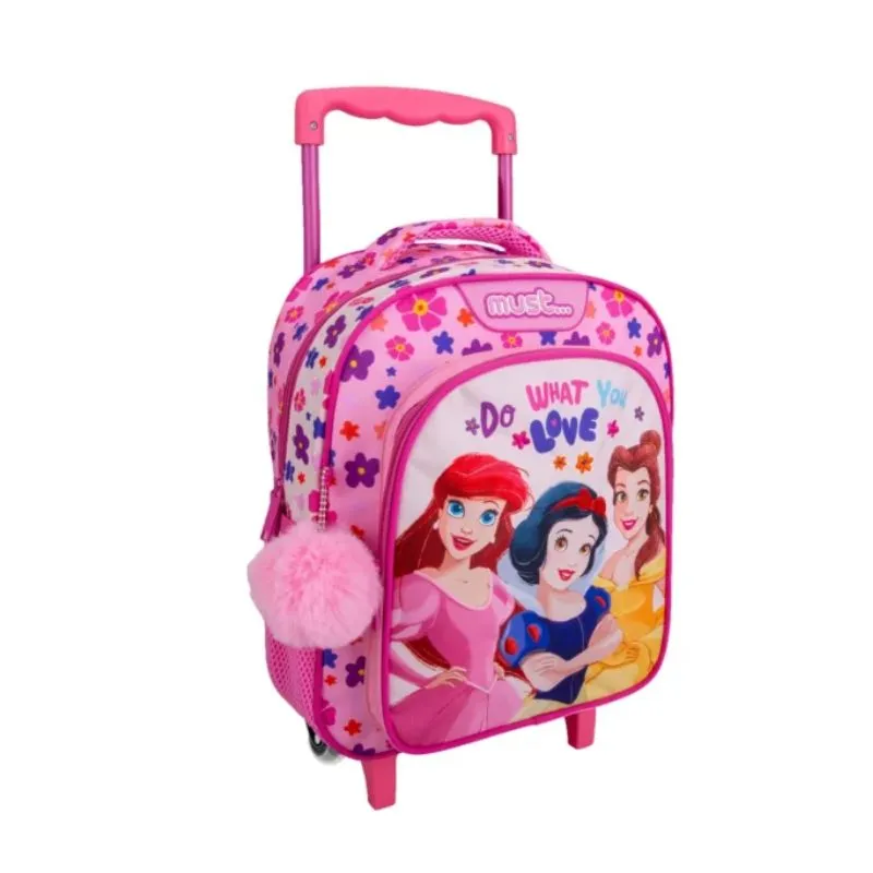 Kindergarten Trolley Backpack Disney Princess Do What You Love Must 2 Cases