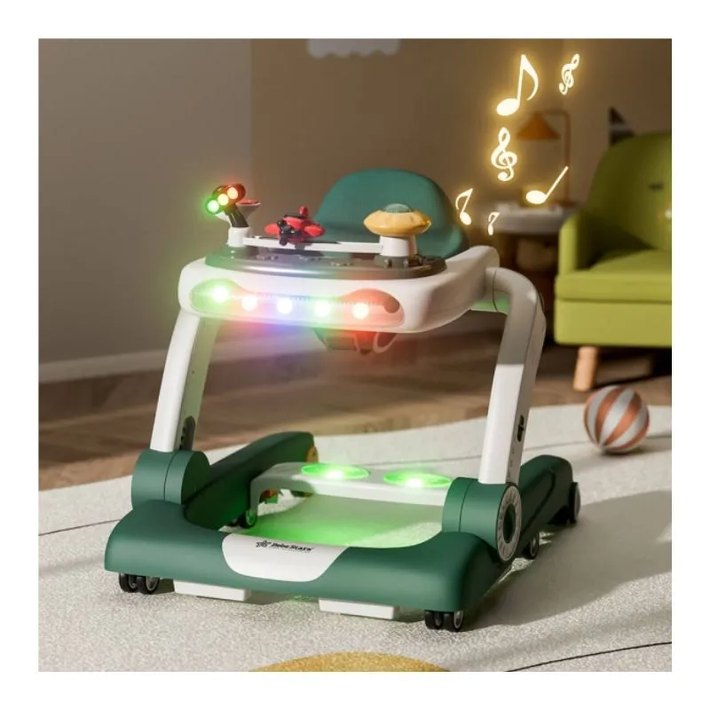 Bebe Stars Baby Walker Airplane 3in1 Pine