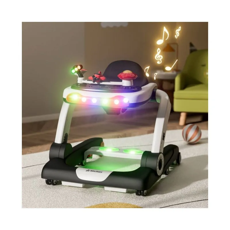 Bebe Stars Baby Walker Airplane 3in1 Black