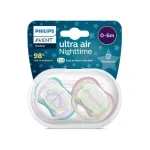 Philips Avent Ultra Air Night-Time Pacifier 6-18m x2