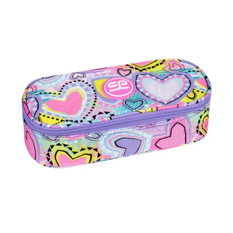CoolPack Campus Pastel Heart School Pencil Case