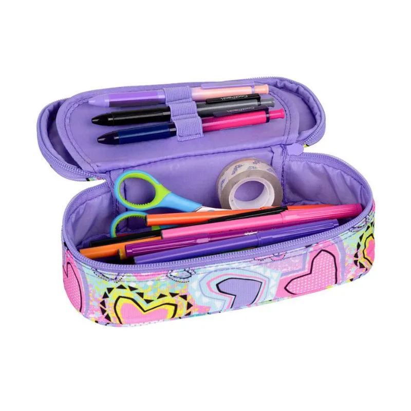 CoolPack Campus Pastel Heart School Pencil Case