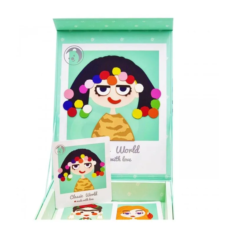 Classic World Magnetic Puzzle Fashion Girls Pictures
