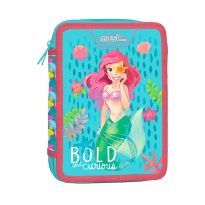 Pencil Case Double Decker Filled Disney Princess Ariel Bold And Curious Must