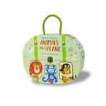 Travel Puzzle. Animals on a Plane