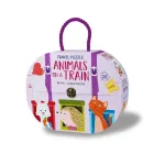 Travel Puzzle. Animals on a Train