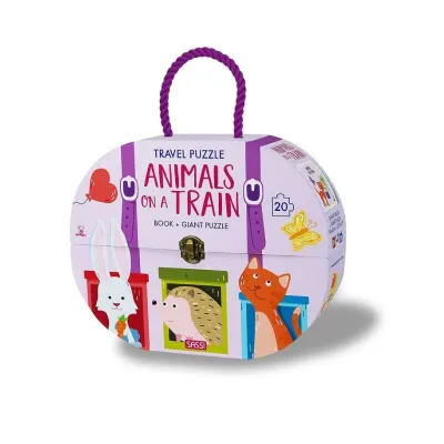 Travel Puzzle. Animals on a Train