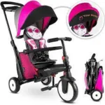 SmarTrike Butterfly 7 in 1 Folding Kid Stroller Tricycle for 9-36 Months