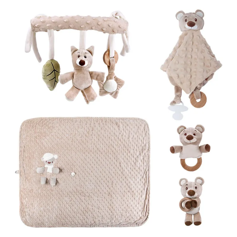 Bebe Stars Gift Set 5pcs Teddy Bear Nature