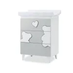 Italbaby Matisse Three Drawers Bath Grey