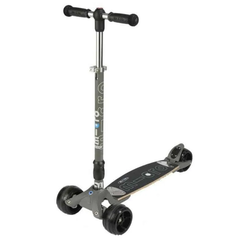 Micro Monster Kickboard Interchangeable T-Bar Volcano Grey