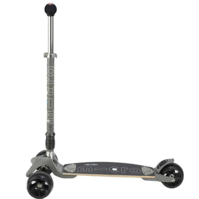 Micro Monster Kickboard Interchangeable T-Bar Volcano Grey
