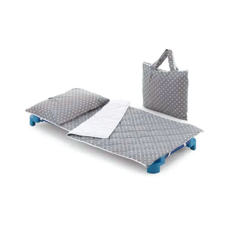 Italbaby Set For Kindergarten Pois for Stackable Cot - Dove Grey