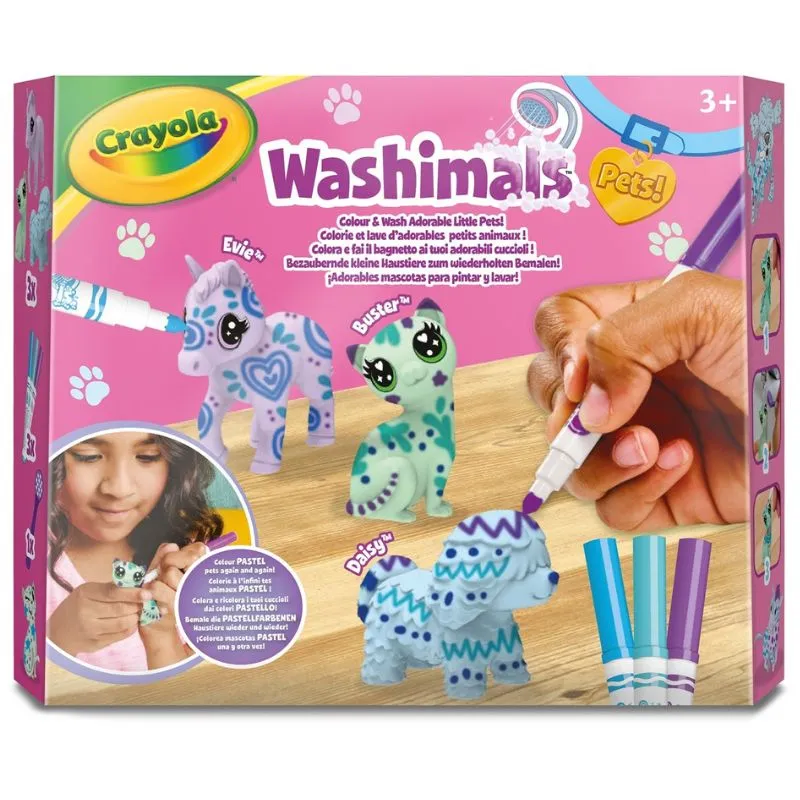 Crayola  Washimals 3St Pastel Pets