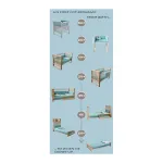 Italbaby Evolutionary Baby Cot Set White and Sand