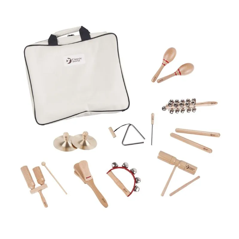Classic World Toys 9 Musical Instruments with Storage Bag