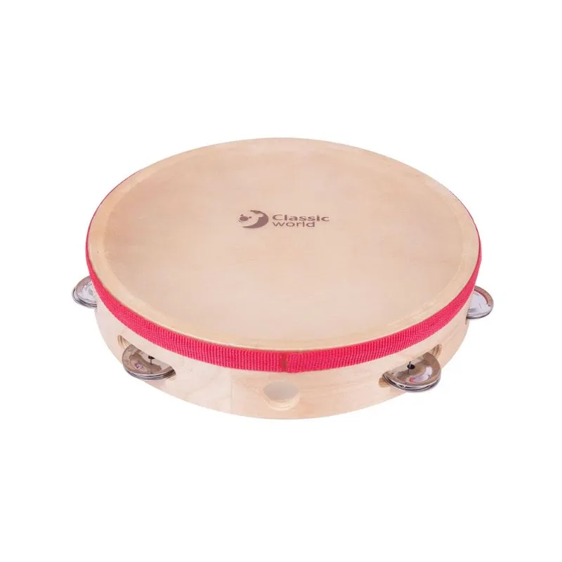 Classic World Toys Tambourine Round 25cm