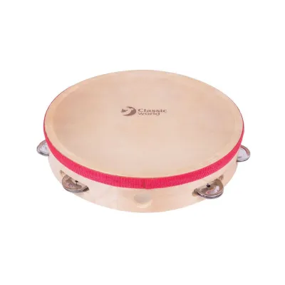 Classic World Toys Tambourine Round 25cm